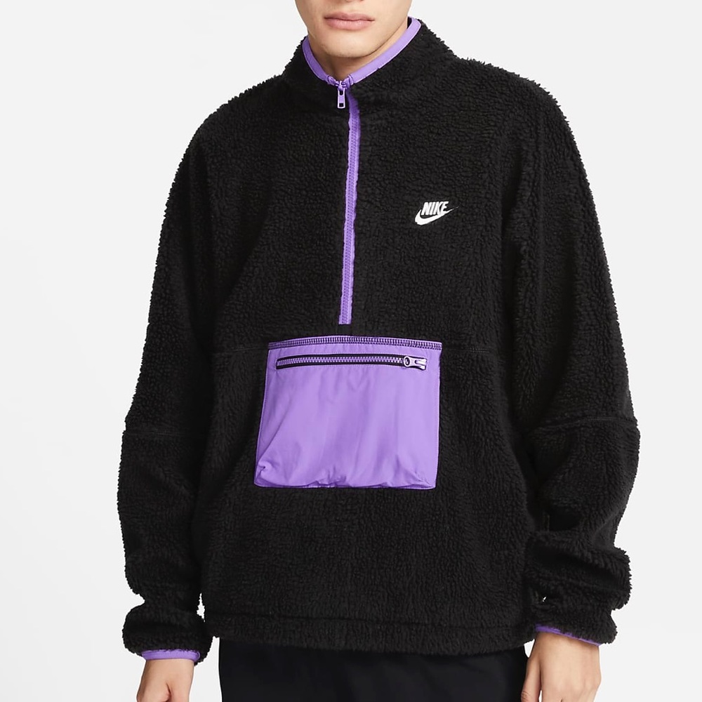Nike Men’s 1/2 Zip Sherpa Fleece Oversized Anorak